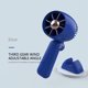 thumbnail image 4 of Ventilador portátil USB de mano | Mini ventilador de escritorio de 3 velocidades para oficina y viajes | Batería recargable de 5000 mAh, plegable y silencioso | Blanco, azul, verde, 4 of 4