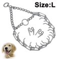 thumbnail image 2 of Collier d'Étranglement en Acier Inoxydable, durable, Sans Collier de Formation de Chien de Traction, 2 of 4