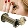 thumbnail image 2 of Door Accessories, Red Bronze Safe Precise Thread Casting Convenient 220 Degree Door Viewer, Door Viewer, For Wood Family For Fiberglass Home Red Bronze Color,Bronze, 2 of 8