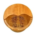 thumbnail image 2 of Bañera de madera bañera de piso de remojo sauna sauna bañera de madera de madera de madera de lavado de madera para cuencas para el pie para el día de, 2 of 8