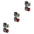 thumbnail image 1 of relayinert Headlight Bike Head Light Front Rear Lamps Warning Lamp Red White 27.5x26mm 3Set, 1 of 6