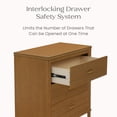 thumbnail image 6 of Delta Children Phoebe 3 Drawer Dresser with Interlocking Drawers, Chestnut, 6 of 15
