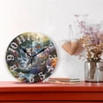 thumbnail image 2 of Tiger Flowers Butterflies Waterfall 10 inch Wall Clocks Non Ticking Easy to Read Battery Decorative for Home Bathroom Kitchen Bedroom Living Room, 2 of 8