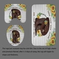 thumbnail image 4 of 4PCS Western Cowboy Riding Horse Shower Curtain Set, Vintage Wild West Texas Ranch Country Rustic Farmhouse Bathroom Decor, Brown Shower Curtain, Non-Slip Bath Mat Toilet Rug, Life is A Rodeo, 4 of 8
