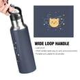 thumbnail image 4 of Yayeee 20oz Insulated Water Bottle Double Wall Stainless Steel with Flip Straw Lid, Orange Cat Planet, 4 of 7