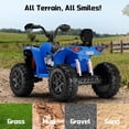 thumbnail image 3 of Wisairt 24V Ride on ATV Toys, 4WD Kids ATV 4-Wheeler for Big Kids with 2 Seater, Electric Quad 800W Motor Power, Blue, 3 of 10
