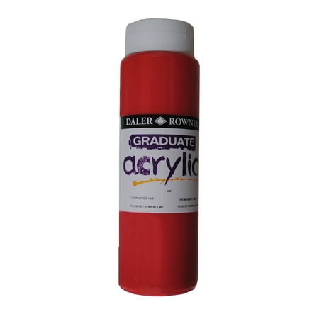 UPC: 5011386019864 | Daler-Rowney Graduate Acrylic  500ml Bottle  Cadmium Red Hue