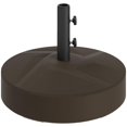 thumbnail image 1 of Base Outsunny para sombrilla de patio, resistente, 10,5 kg, color marrón, 1 of 9