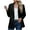 Black, variant on Blazers for Women Slim Fit Business Blazer Jackets Long Sleeve Open Front Suit Jackets Elegant Office Suits Sky Blue 3XL