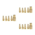 thumbnail image 6 of Masteelf 15 pcs Solid Brass Quick Coupler Set Air Hose Connector Fittings 1/4" NPT Plug Female Male Tools (Golden), 6 of 8
