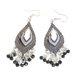 thumbnail image 5 of Pendientes Bohemios, Pendientes Colgantes En Forma De Gota De Cristal De Imitación, Accesorio De Joyería Para Dama Para Compras Y Citas EOTVIA Drop Shaped Dangle Earrings, 5 of 8