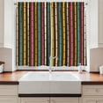 thumbnail image 2 of Ambesonne East Kitchen Curtains, Rainbow Stick Like Stripes, 55"x39", Multicolor, 2 of 3