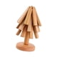 thumbnail image 4 of Posavasos de madera con soporte para bebidas, protección de mesa, regalos, antideslizantes, de madera 3 piezas, 4 of 9