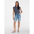 thumbnail image 3 of Time and Tru Women's Muscle Tank Top with Piped Trim, Sizes XS-XXXL, 3 of 6