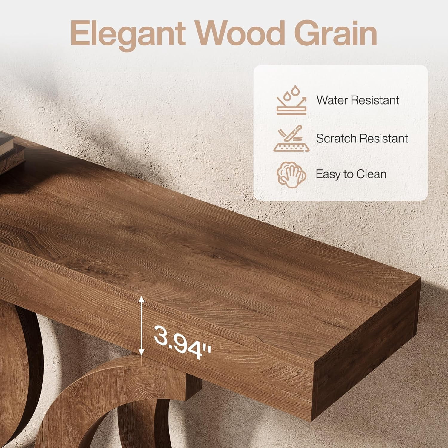 Tribesigns Farmhouse Narrow Sofa Table Behind The Couch, 43.3" long Console Table for Entryway