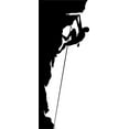 thumbnail image 1 of Athletic Silhouette Of Man Climbing Mountain Rock Sports Score Winner Loser Player Winner Touch Down Win Referee Decorating Ideas Girl Boy Bedroom Wall Decal Sticker - Size: 15 Inch x 42 Inch, 1 of 3