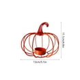 thumbnail image 3 of MMJ Halloween Decorations Iron Pumpkin Candle Holder Metal Tabletop Centerpiece for Romantic Dining Harvest 5.12x4.72in, 3 of 6