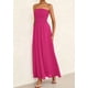 thumbnail image 4 of Vestido de invitada de boda PRETTYGARDEN Tube Top Maxi Rose Red, 4 of 9