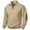 Khaki, variant on Miluxas Mens Casual Corduroy Sweatshirt Long Sleeve Stand Collar 1/4 Button Up Pullover Fall golf Sweaters Khaki