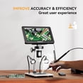 thumbnail image 6 of Elikliv 1200X Digital Microscope 1080P Coin Magnifier with 12MP Camera Sensor 10 LED Lights - Microscope for Adults, 6 of 9