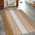 thumbnail image 2 of Area Rugs for Living Room Bedroom, Brown Wood Grain 4'x6' Rug Washable Carpet Runner Indoor Outdoor, Country Retro Wooden Plank Farmhouse Non Slip Accent Floor Mats Rug for Kitchen, Office, 2 of 8