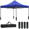 thumbnail image 6 of 10x10 Pop up Canopy Tent for Outside, Waterproof Canopy Tents for Beach with UV Protection Outdoor Party Tent Canopy Straight Leg Shade Canopy, Blue, 6 of 7
