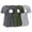 Dark Gray, variant on Gyujnb Classic Crew Neck Maternity Nursing T Shirt 3 Pack Soft Stretch Knit Short Sleeve Double Layer Feeding Opening Loose Curved Irregular Hem Top,S