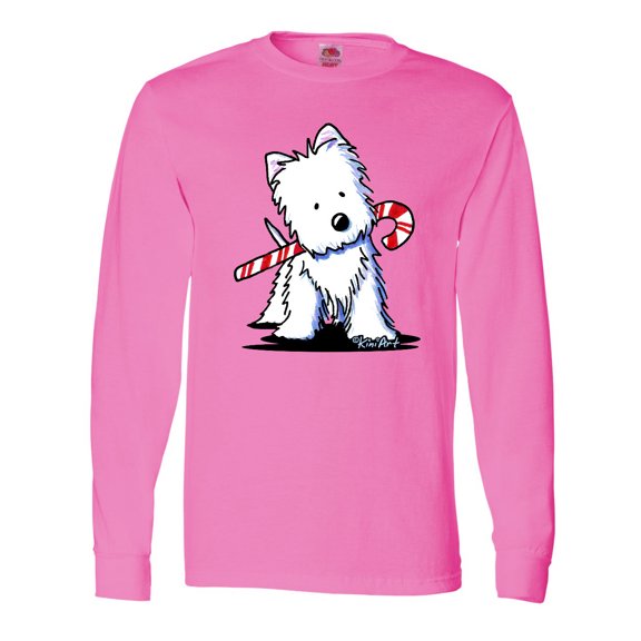 Inktastic Candycane Cutie Westie Long Sleeve T-Shirt