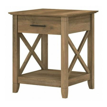 Bush Furniture Key West End Table with Storage in Reclaimed Pine Bush Furniture Key West End Table with Storage in Reclaimed Pine
