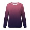 thumbnail image 5 of Rovga Women Sweatshirts Daily Valentine's Day Printed Heart O-Neck Fit Casual Long Sleeve Workout Pullovers Loose Top Stylish Clothing, 5 of 5