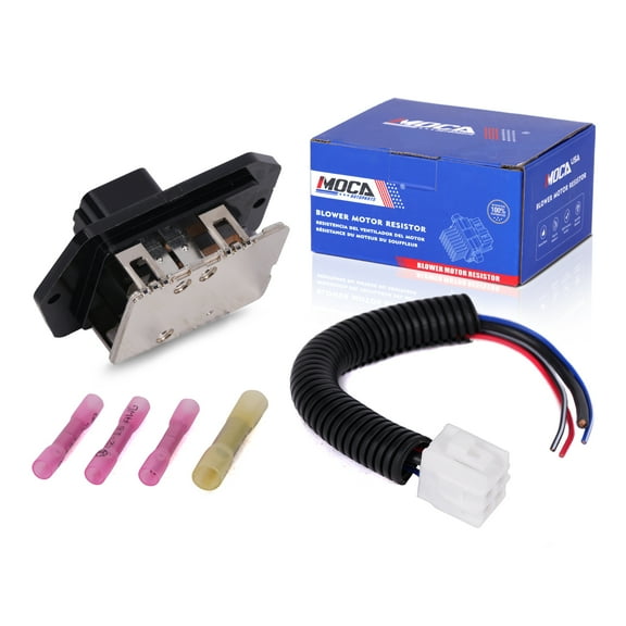 MOCA AUTOPARTS 973-029 HVAC Blower Motor Resistor Kit with Harness Fit for 2011-2013 Dodge Ram 4000 & 2011-2018 Ram 2500 3500 4500 5500