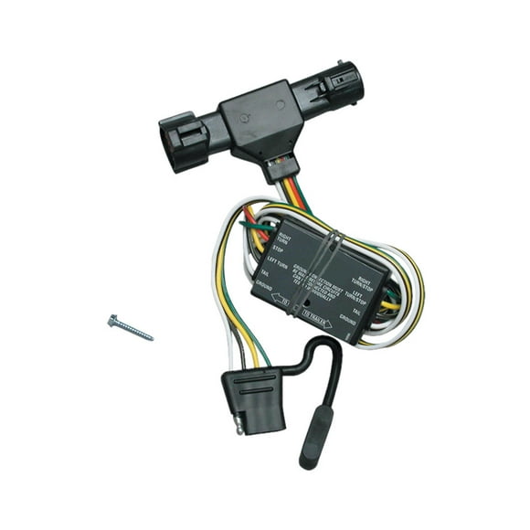 Tekonsha Trailer Wiring Connector 118325 T-One; 4-Way Flat Replacement For OEM Wiring Harness; With Circuit Protector Converter