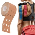 thumbnail image 4 of Sport Adhesive Tape, Muscle Bandage Breathable Multifunctional Easy To Operate Waterproof And Sweatproof  For Shoulder Wrist Ankle Skin Color, 4 of 8