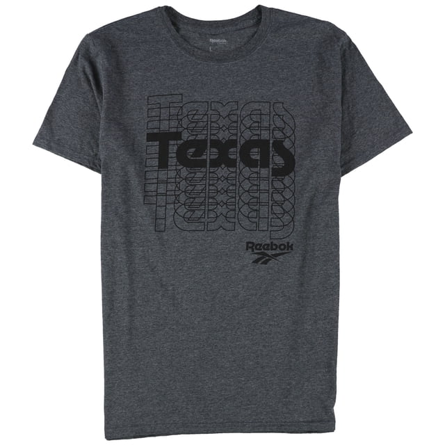 Reebok Mens Texas Graphic T-Shirt gray M