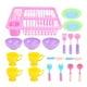 thumbnail image 1 of Vogacara Juego de 19 piezas de cocina para niños, juego de juguetes con escurridor, regalo de cumpleaños para niños, tenedor para lavar platos, Juegos de imaginación Vogacara FN011189-00, 1 of 6