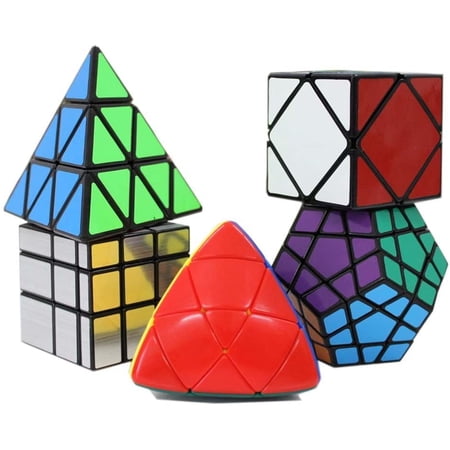 Keahuydeliry 5-piece puzzle cube cube set (mirror surface third-order ...