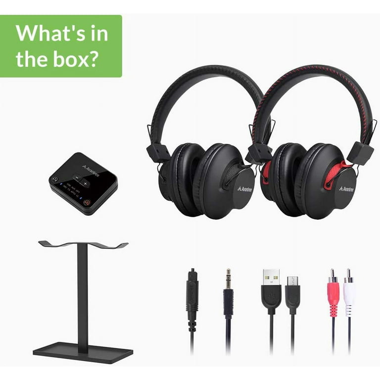 Set of 2 wireless headphones for tv sale