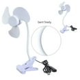 thumbnail image 2 of USB Clip On Fan 5V Adjustable Angle 3 Wind Speeds For Workspaces Dorm Room, 2 of 9