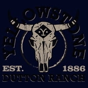 Men's Yellowstone Cow Skull Dutton Ranch Graphic T-Shirt