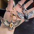 thumbnail image 2 of Excellent Gift Keychain Featuring Hawks And Eyes Stone Vintage Motifs Sturdy For Daily Use Or As Decorative Accessory, 2 of 9