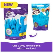 Kinetic Sand, 2lbs Blue Play Sand, Moldable Sensory Toys for Kids, Resealable Bag (Packaging May Vary), for Ages 3 and up