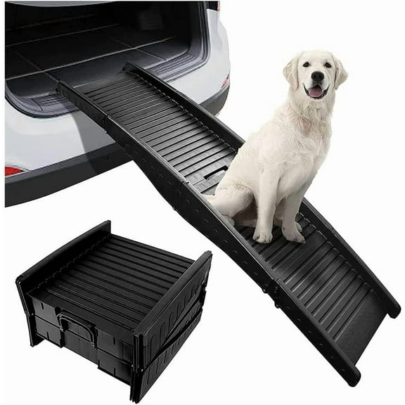 Dog Ramp Folding Pet Ramp for Large Dogs Portable Cat Stair Load Up to 165 Lbs with Non Slip Surface Great for Cars Trucks and SUV