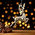 thumbnail image 6 of Reindeer Christmas Ornament - Standing Gold Deer for Tree Decorations - Holiday Keepsake Gift, Reindeer Themed for Fireplace Living Room Dining Table Christmas Decoration, 6 of 7