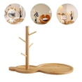 thumbnail image 3 of Wooden Key Tray Key Bowl Entryway Table Wood Key Holder Bowl for Keys Rings Jewelry Trinkets, 3 of 8