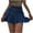 Dark Blue, variant on IROINNID Women's Denim Skirt Layered Tiered Sheer Stripe Extender Half Slip Plus Size Skirt Short Comfort Waist Short Solid Color Skirt