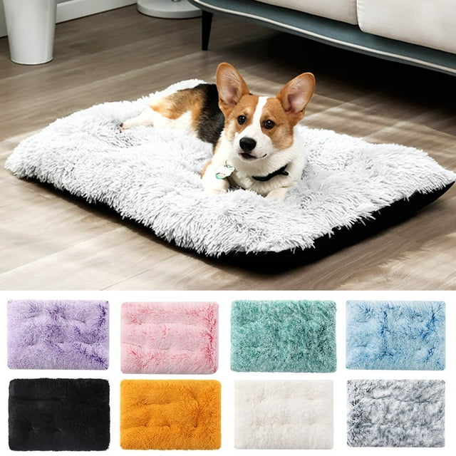 Chiens Coussin de Couchage Rectangle Anti-Dérapant Moelleux Chaton Chaud Matelas pour l'Intérieur