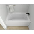 thumbnail image 2 of Vanity Art Acrylic Alcove Bathtub with 3 Side Tiling Flange, 54 x 32 inches Slip Resistant Surface 121-Degree Backrest Shower Tub, Reinforced Fiberglass Right Drain Soaking Tub, 2 of 8