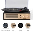 thumbnail image 2 of Tocadiscos Crosley CR6045A-BK Miles con Bluetooth y 3 velocidades, 2 of 9