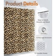 thumbnail image 5 of Cortina de ducha para baño, bonita, estética, decorativa, moderna, femenina, diseño único para niñas, bonita, tela impermeable para mujer, cortinas de baño, bañera, 180 x 180 cm, estampado de leopardo, 5 of 5
