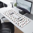 thumbnail image 2 of Long Mouse Pads for Desk,White Cow Black Dot Cow Pattern Desk Mats on Top Of Desks, Desk Mouse Pad Extra Large with 3mm Non-Slip Base and Stitched Edge for Gaming,Office,Work,Home 31.5"x11.8", 2 of 6
